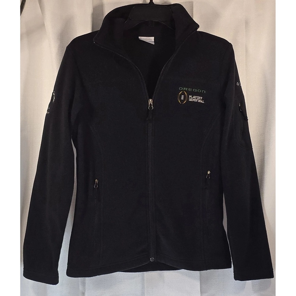 Columbia Oregon Ducks Rose Bowl Playoff Semifinal Fleece‎ Jacket Black Womens S